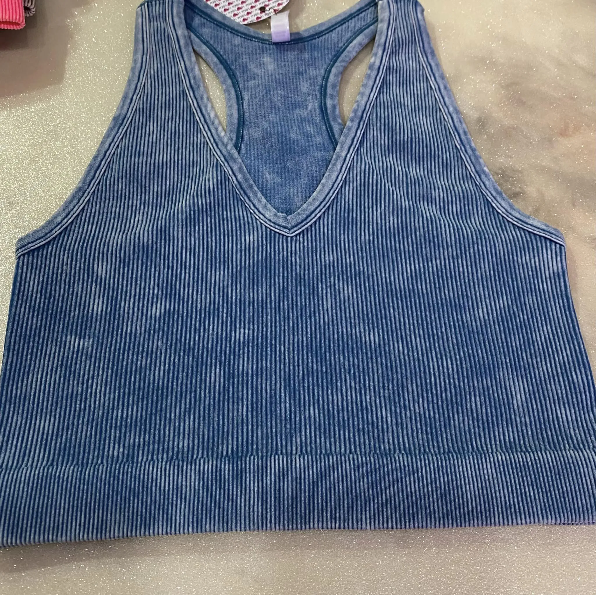 Vintage Washed V Tank