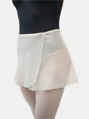 White Wrap Short Dance Skirt MP301