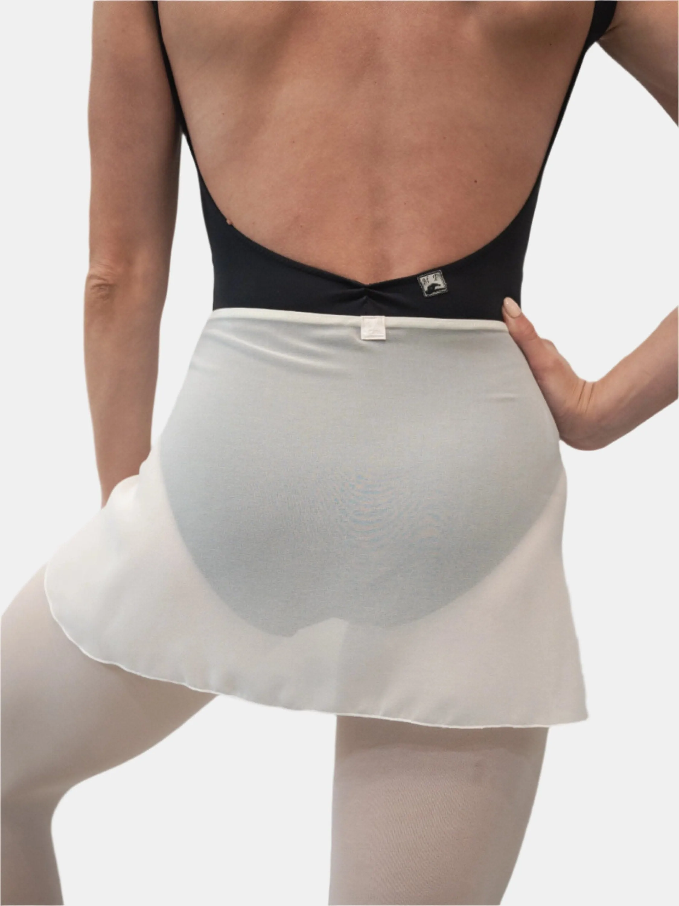 White Wrap Short Dance Skirt MP301